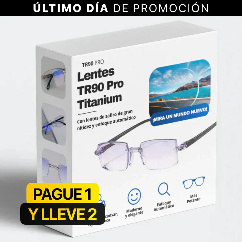 Lentes TR90 Titanium Pro ¡COMPRA 1 Y LLEVATE 2! [BLACK FRIDAY]